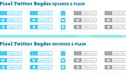 pixel twitter icons