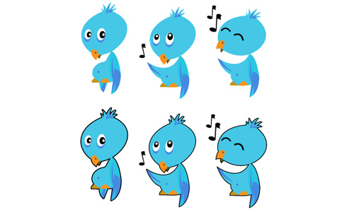 twitter bird vector