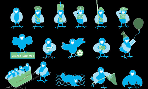 cute twitter birds