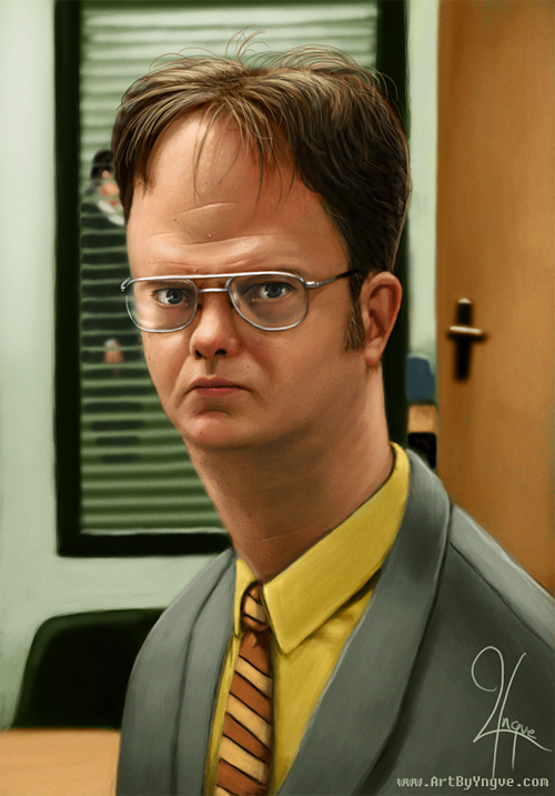 Dwight Schrute caricature