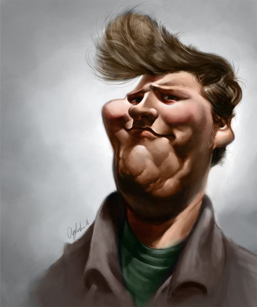 cool self caricature