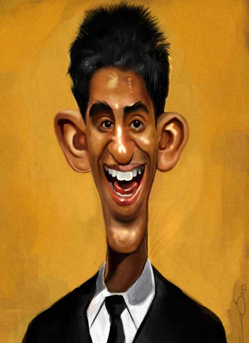 dev patel caricature