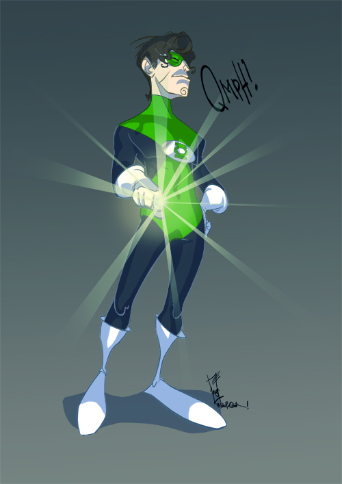 fantastic green lantern artwork