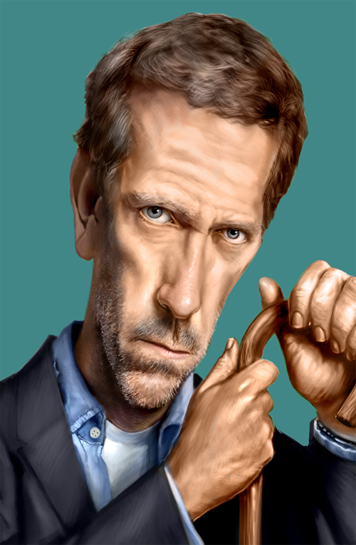 house caricature artwork