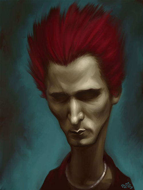 matt bellamy caricature