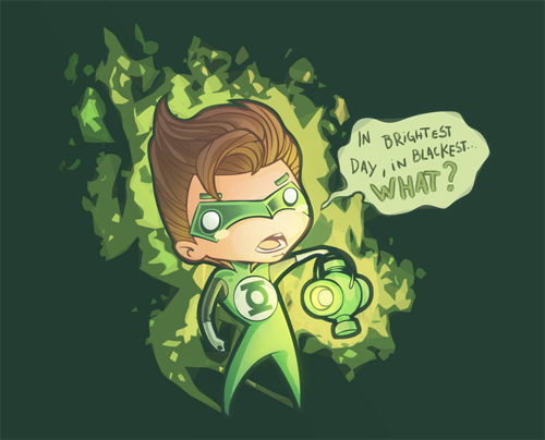 new beautiful green lantern artwork