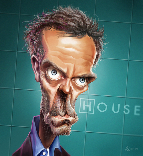 new dr house caricature