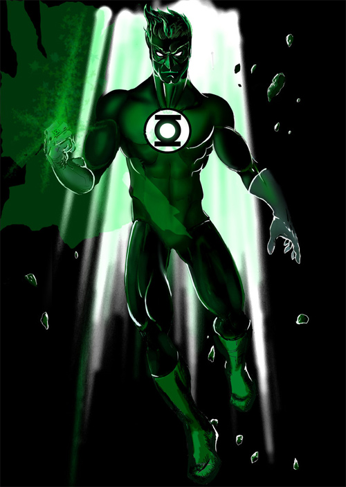 pretty good green lantern artwork