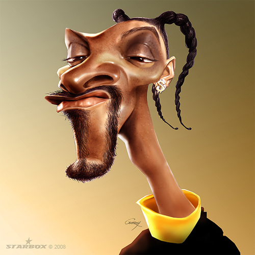 snoop dogg caricature