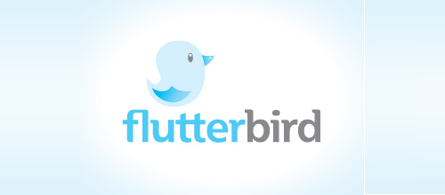 10-flutter-bird Bird Logos - Flutter Bird