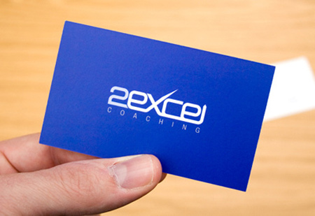 2excel coaching business card