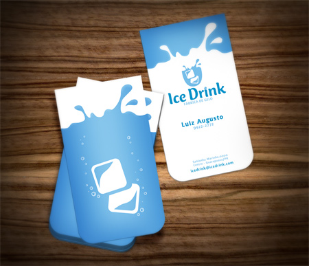 ice drink business card