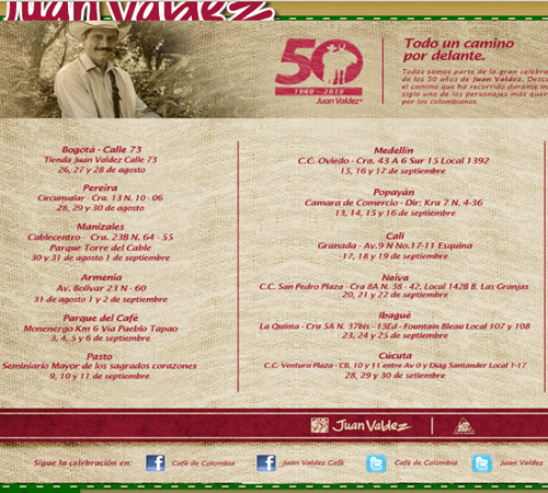18-juanvaldez Coffee Websites - Juan Valdez
