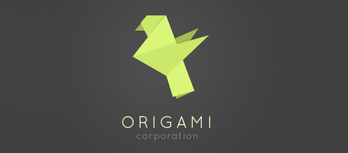 29-Origami Bird Logos - Origami
