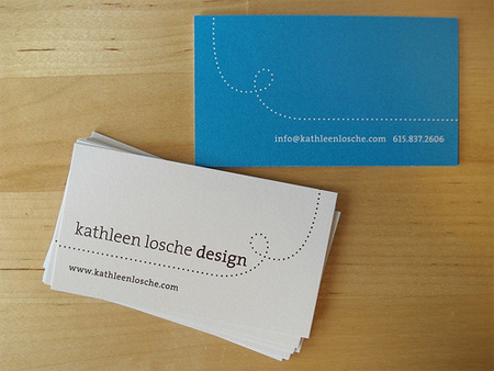 Kathleen losche design business card