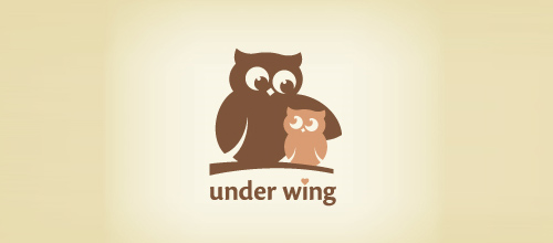 30-Under-Wing Bird Logos - Under Wing