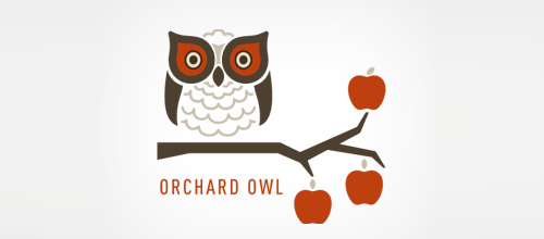 41-Orchard-Owl Bird Logos - Orchard Owl