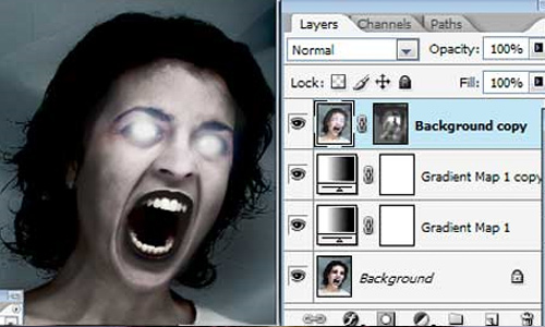 10-evil-eye Halloween Photoshop Tutorials - Evil Eye