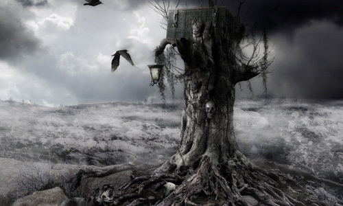 2-mysterious-night Halloween Photoshop Tutorials - Mysterious Night
