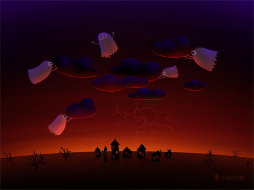 2-storm-halloween Halloween Desktop Wallpapers - Gathering Storm