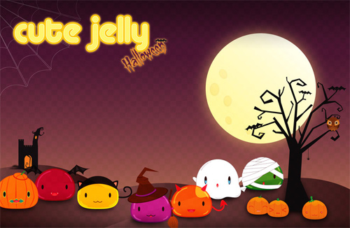 28-cute-jelly-halloween Halloween Desktop Wallpapers - Cute Jelly Halloween