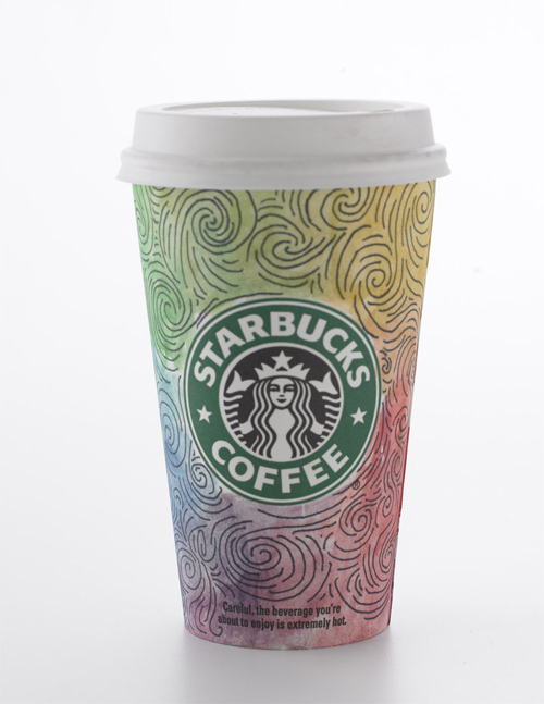 12-rainbow-madness Coffee Cup Design - Rainbow Madness at Starbucks