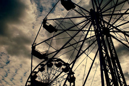 13-ferris-wheel-fall-fair Silhouette Photos - Ferris Wheel Fall Fair
