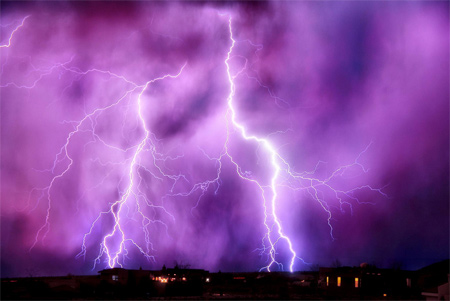 17-Night-Lights Photos of Lightning - Night Lights