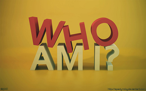 3d Typography Designs - Who Am I