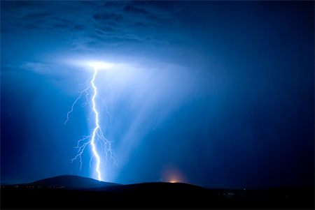 2-Lightning-Storm-and-Brush-Fire Photos of Lightning - Lightning Storm and Brush Fire