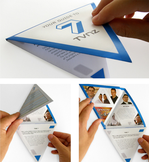 26-triangular-folding Brochure Design Examples - TVNZ 7