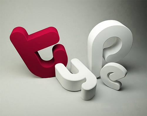 3d Typography Designs - Type 2