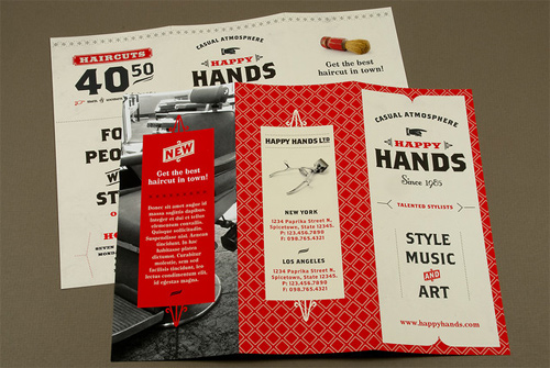 5-retro-barbershop-brochure Brochure Design Examples - Retro Barbershop Brochure