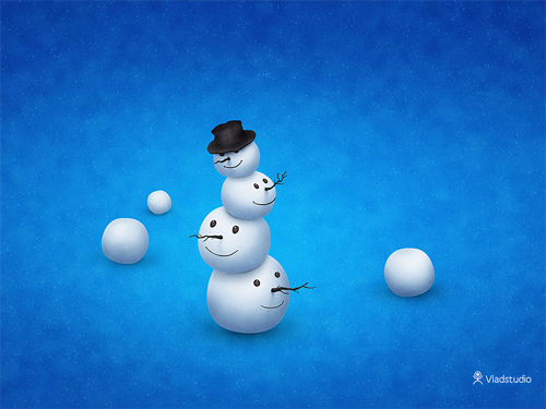 19-merry-snowman-plain Free Christmas Desktop Wallpaper - Merry Snowman