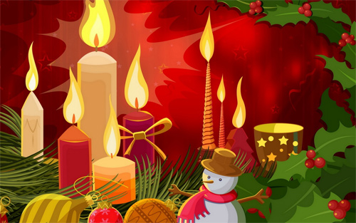 33-xmas-candle Free Christmas Desktop Wallpaper - Christmas Candles