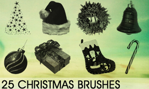 brush-collection Christmas Brushes for Photoshop - Christmas Brush Collection