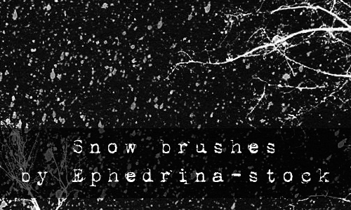 snow-brushes-by-ephedrina-stock Christmas Brushes for Photoshop - Snow Brushes by ephedrina stock