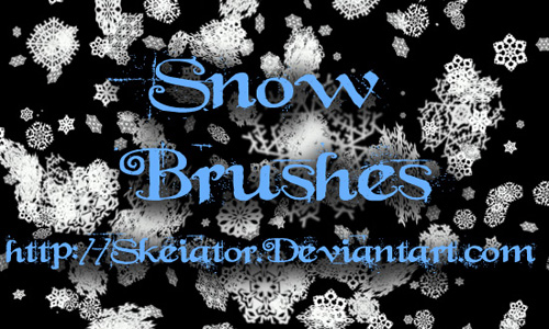 snow-brushes Christmas Brushes for Photoshop - Snow Brushes