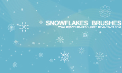 snowflakes-brushes Christmas Brushes for Photoshop - Snowflakes Brushes