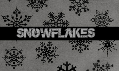snowflakes Christmas Brushes for Photoshop - Snowflakes
