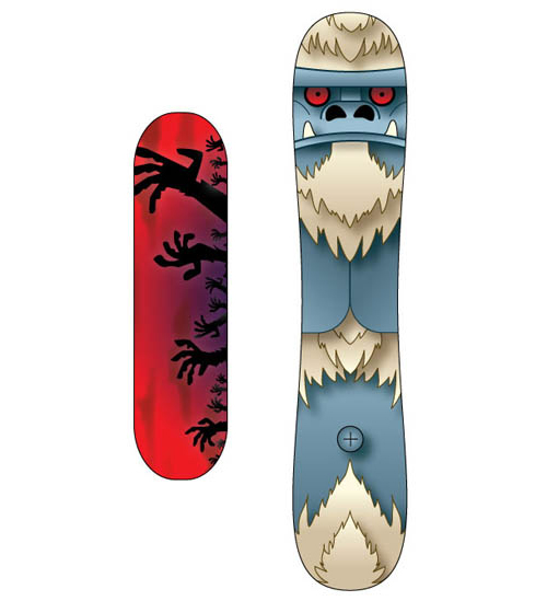 skateboard and snowboard