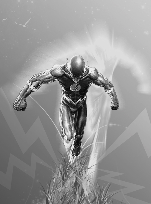 black and white flash