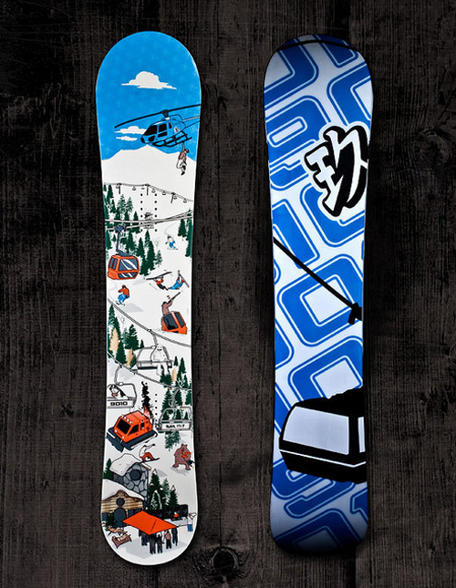 snowboards product graphics designed