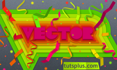 Colorful layered paper