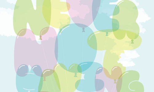 balloon lettering