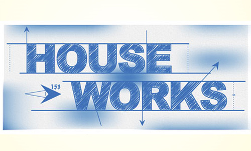blueprint style text