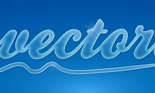 glossy smooth text effect