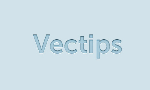 letterpress styled text