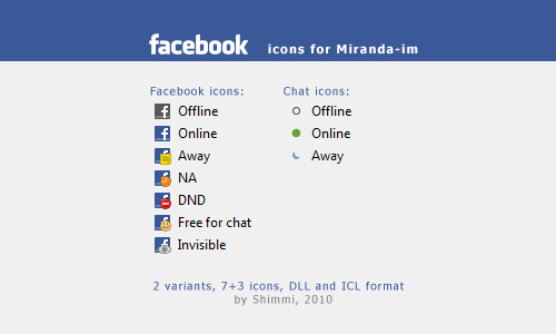facebook icons for Miranda