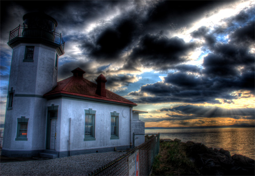 Alki Beach in HDR